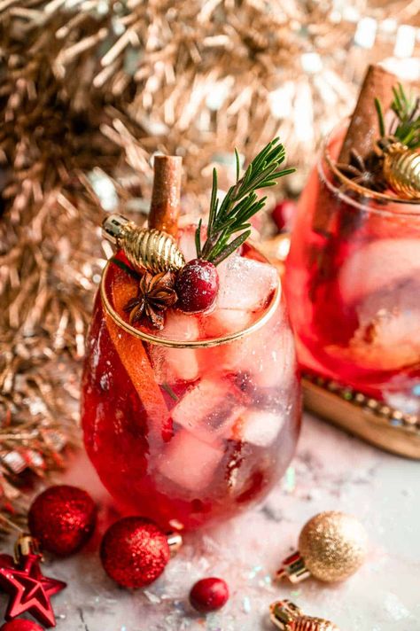 Easiest Winter Cranberry Aperol Spritz - The G & M Kitchen Cream Puff Dessert, Holiday Margaritas, Bourbon Apple Cider, Cider Mimosas, Aperol Spritz Recipe, Spiked Apple Cider, Apple Cider Mimosa, Fresh Cranberry, Cranberry Cocktail