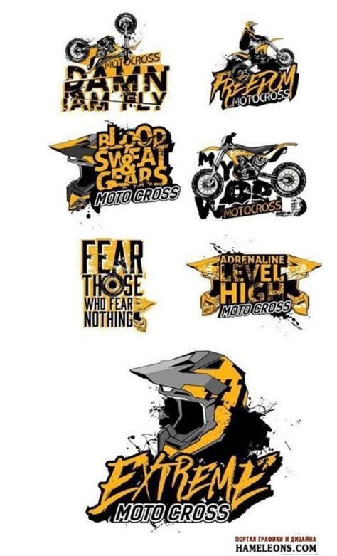 Motocross Logo, Motorcycles Logo Design, Logo Racing, Biker Logo, Moto Logo, Bike Logo, Bike Poster, Helmet Stickers, Tshirt Design Inspiration