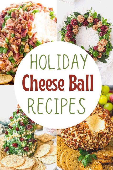 New Years Cheese Ball, Cheeseballs Recipes Christmas, Christmas Cheeseball Wreath, Cheeseballs Recipes Easy Holidays, Christmas Appetizers Cheese Ball, Christmas Cheese Balls Recipe, Cheese Ball For Christmas, New Year’s Eve Cheese Ball, Xmas Cheese Ball