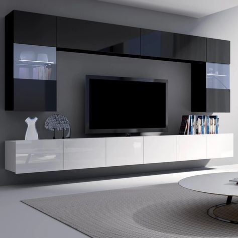 Modern Tv Room, Design Ložnic, Modern Tv Wall Units, Living Room Wall Units, Tv Unit Furniture, Tv Cabinet Design, Tv Unit Interior Design, Living Room Tv Unit Designs, Living Room Tv Unit