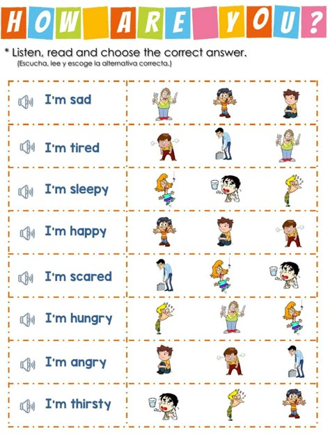 How Are You Doing, Feelings Worksheets For Kids, How Are You, Feeling Worksheet, Emotions Activities For Kids, Feelings Activities For Kids, Emotion Activity, Kid Worksheets, Emotions Worksheet