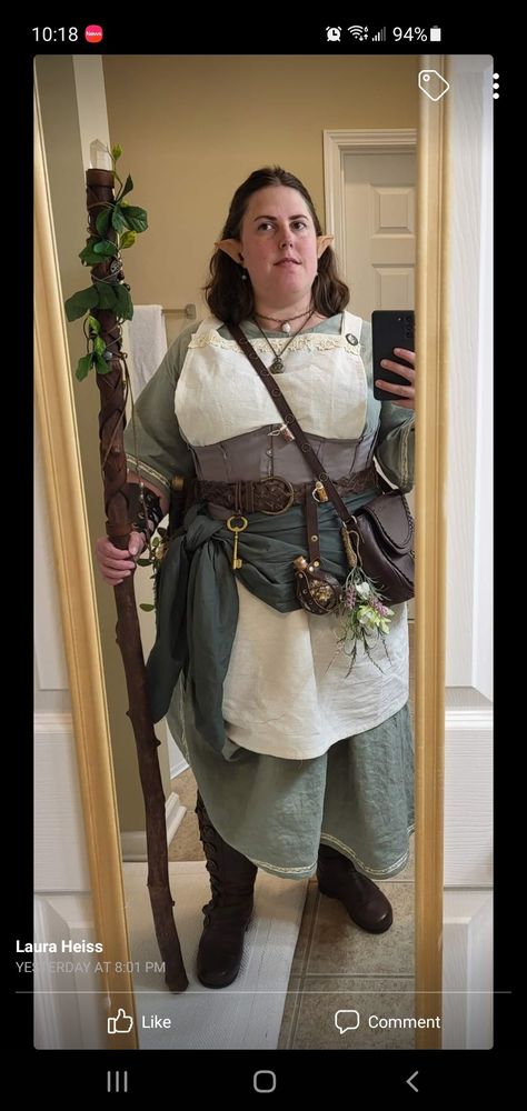 Druid Costume, Sca Costumes, Base Clothing, Larp Props, Forest Festival, Ren Faire Outfits, Fantasy Garb, Fair Outfits, Witch Outfit