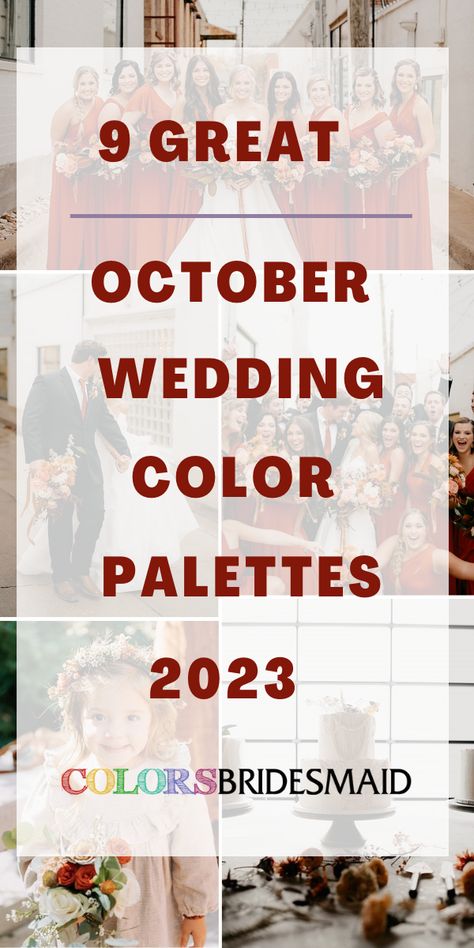 Best Colors For Fall Wedding, Wedding Colors For October 2023, Wedding Colors Fall Green, Wedding Colors For Fall 2023, October Wedding Colors 2023, Fall 2023 Wedding Color Trends, Wedding Colors For Fall 2024, Flowers For October Wedding, Muted Jewel Tones Color Palettes Wedding