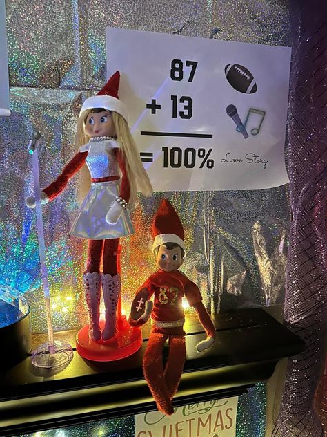 Elf On The Shelf Swiftie, Fun Elf On The Shelf Ideas Funny, Elf On The Shelf Ideas Taylor Swift, Elf On The Shelf Taylor Swift Ideas, Elf On The Shelf Taylor Swift, Taylor Swift Elf On The Shelf Ideas, Funny Elfs, Elf Ideas Easy Funny, Elf Things