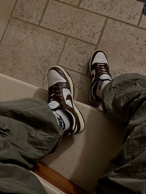 #nike #dunks #outfits #sneakers Brown Dunks, Dunks Outfits, Dunks Outfit, Sole Sisters, Nike Outfit, Brown Plaid, Coffee Brown, Dream Shoes, Fit Check