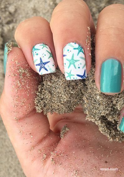 Its 2019 Summer and the place is hot, So you know what that means, yes beach time, So what to wear, whats the Summer look and how should I do my Nails. Well Since its beach time why not go for Some Beach nails Designs to make that beach trip even more special, what cant… Nail Art Summer Beach, Beach Nail Art Designs, Nail Art For Summer, Nail Holiday, Art For Summer, Themed Nail Art, Beach Themed Nails, Beach Nail Art, Beach Nail Designs