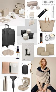 How To Pack For Vacation, Train Outfit Travel, Travel Luggage Aesthetic, Travel Must Haves For Women, Plane Essentials, Minimalist Travel Packing, Luxury Travel Essentials, Chic Travel Accessories, Gift Ideas For Travelers