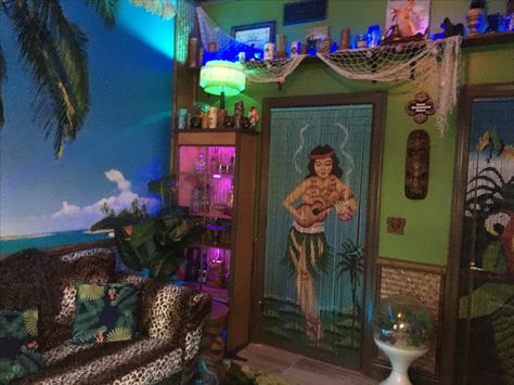 Celebration Florida Tiki Room Character House, Celebration Florida, Funky House, Art Test, Tiki Decor, Jungle Theme Birthday, Tiki Tiki, Living Space Decor, Tiki Lounge