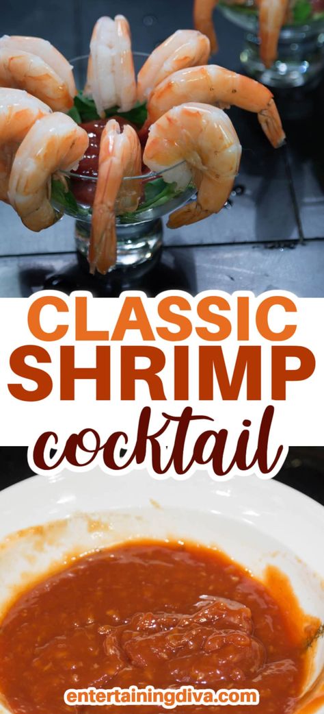 Classic Shrimp Cocktail With Homemade Seafood Sauce | Recipes Shrimp Cocktail Recipe Sauces, Shrimp Cocktails Recipes, Best Shrimp Cocktail Recipe, Shrimp Sauce Recipes, Shrimp Cocktail Recipe, Seafood Sauce Recipe, Cocktail Shrimp, Shrimp Cocktail Sauce, Sweet And Spicy Shrimp