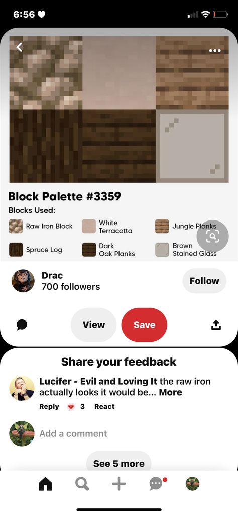 Dark Oak Pallet Minecraft, Minecraft Pallets Ideas, Quartz Floor Design Minecraft, Minecraft Oak Palette, Minecraft House Color Schemes, Dark Minecraft Palette, Minecraft Dark Oak Palette, Minecraft House Block Palette, Block Combos Minecraft