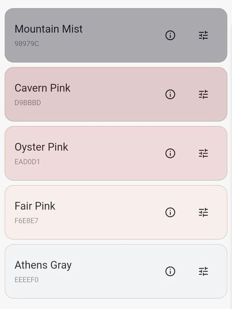 Canva Colours Code, 5 Color Scheme, Blush Pink Hex Code, Cute Color Schemes Colour Palettes, Color Pallete With Codes, Cute Color Hex Codes, Pretty Color Schemes, Aesthetic Color Hex Code, Aesthetic Color Pallet