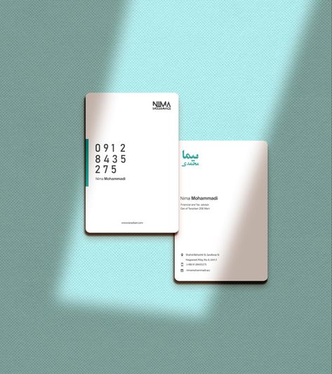 Business card design for someone as a tax consultant and accountant Accountant Business Card Design, Tax Consultant Business Card, Accounting Business Cards, Designer Illustration, Tax Advisor, Visiting Card Design, Arch Daily, Visiting Cards, Financial Advisors