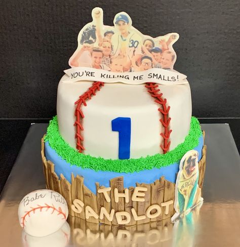 Sandlot Cake Ideas, The Sandlot Birthday Cake, Sandlot Birthday Cake, Sandlot Cake, Sandlot Birthday, The Sandlot Kids, Benny Rodriguez, Benny The Jet Rodriguez, Killing Me Smalls