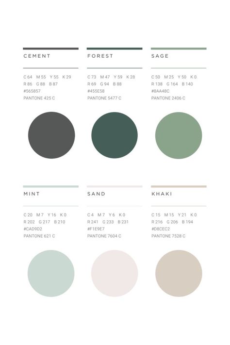 Muted Color Palette Hex Codes, Sage Color Palette, Sage Green Wedding Colors, Muted Pastels, Green Branding, Brand Palette, Green Wedding Colors, Pink Palette, Green Palette