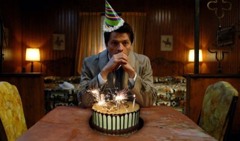 Castiel birthday Misha Collins Birthday, Supernatural Happy Birthday, Lonely Birthday, 38th Birthday, Happy 40th Birthday, Movie Shots, Birthday Boy Shirts, Birthday Meme, Very Happy Birthday