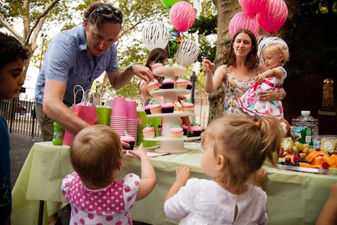 For kids lucky enough to have birthdays during the warmer months, an outdoor playground party not only can be a real cost-saver, but also it can be super fun and even (dare we say it?) easy to pull off. Check out our guide to giving your kid the best playground birthday party ever. --Christine Knight… Playground Birthday Party, Party At The Park, Playground Party, Party In The Park, Birthday Party At Park, Red Tricycle, 2nd Birthday Party For Girl, Outdoors Birthday Party, Park Birthday