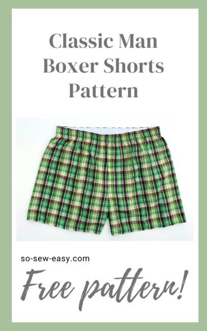 Classic Man Boxer Shorts Pattern – A Must-Have For Summer Mens Pajama Shorts Pattern Free, Boxer Shorts Sewing Pattern Free, Boxer Pattern Free Sewing, Boxers Sewing Pattern, Boxer Shorts Sewing Pattern, Mens Boxer Shorts Pattern Free, Mens Boxer Briefs Pattern Free, Men Boxers Pattern Free Sewing, Diy Boxers