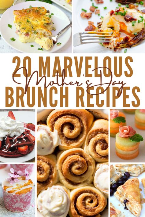 Whether mom is into sweet or savory recipes here is a list of 20 Marvelous Mother's Day Brunch Recipes she is going to love! #ourcraftymom #mothersdaybrunchrecipes #mothersdabrunch Savory Brunch Recipes, Best Brunch Recipes, Easy Brunch, Mothers Day Brunch, Brunch Menu, Tin Cans, Brunch Party, Easter Brunch, Breakfast Brunch Recipes