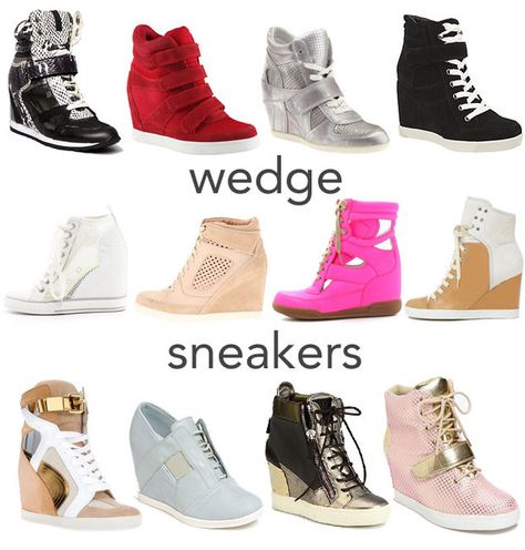 How They Wear It: Wedge Sneakers | Washington Bloggers | Washingtonian Wedge Sneakers Outfit, Girls Football Boots, Bad Fashion, Shoes Outfit Fashion, High Heel Sneakers, Trendy Fashion Jewelry, Wedge Ankle Boots, Trending Sneakers, Wedge Sneakers