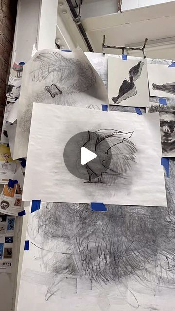 Stop Motion Drawing, Stopmotion Animation, Vine Charcoal, Stop Motion Animation, Nyc Artist, Broken Wings, Motion Animation, Stop Motion, Vines