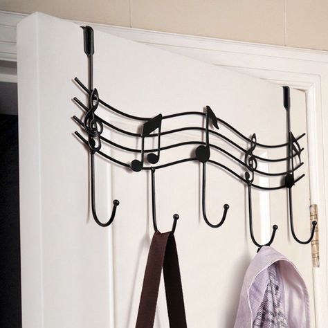 Organizer Hanger, Music Themed Rooms, Music Themed Bedroom, Bathroom Hanger, Towel Hangers, Kitchen Organiser, Music Bedroom, Bathroom Wardrobe, Hanger Bathroom