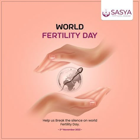 creative ads for fertility day World Ivf Day, Fertility Day, International Womens Day Poster, Health Care Hospital, Gradient Color Design, Education Banner, Fashion Ads, Fertility Center, Care Hospital