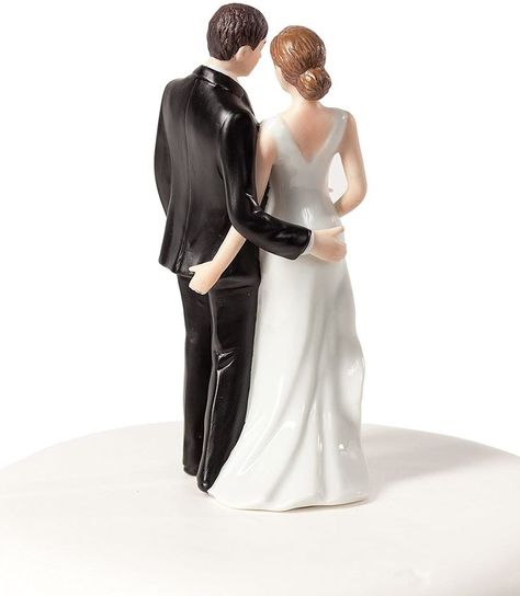 This wedding cake topper is perfect for the silly, sexy bride and groom who have a great sense of humor! Give your guests a laugh with this perfect finishing touch to your wedding cake decorations! Buy now using this affiliate link! Wedding Cake Topper Figurines, Heart Wedding Cakes, Funny Wedding Cake Toppers, Elegant Couple, Wedding Cake Decorations, Wedding Topper, Lesbian Wedding, Tiered Wedding Cake, Grooms Cake