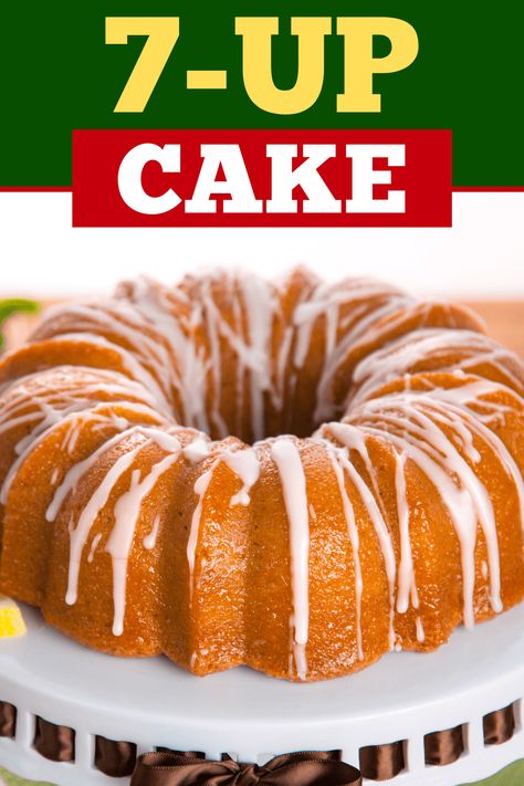 Make this 7-Up cake for a classic Southern dessert with lemon-lime flavor! Learn the simple recipe today and get tips for the best cake! Sprite Cake, Muffin Ideas, 7up Cake, Fall Desert, 7 Up Cake, Bakery Style Cake, Up Cake, Southern Desserts, Cake Mixes