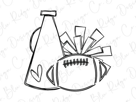 Cheer and Football Direct To Film (DTF) Transfer Cheer Poster Ideas For Football, Cricut Football Projects, Cheer Drawings Easy, Cheer Paintings Ideas, Homecoming Cheer Posters, Homecoming Window Painting Ideas, Cheer Doodles, Hoco Football Posters, Cheer Senior Night Posters