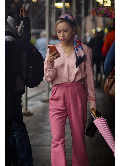 On the Street - Wall Street, New York Street Wall, Street New York, Wall Street, Written By, Street Style, New York, Wall, Pink