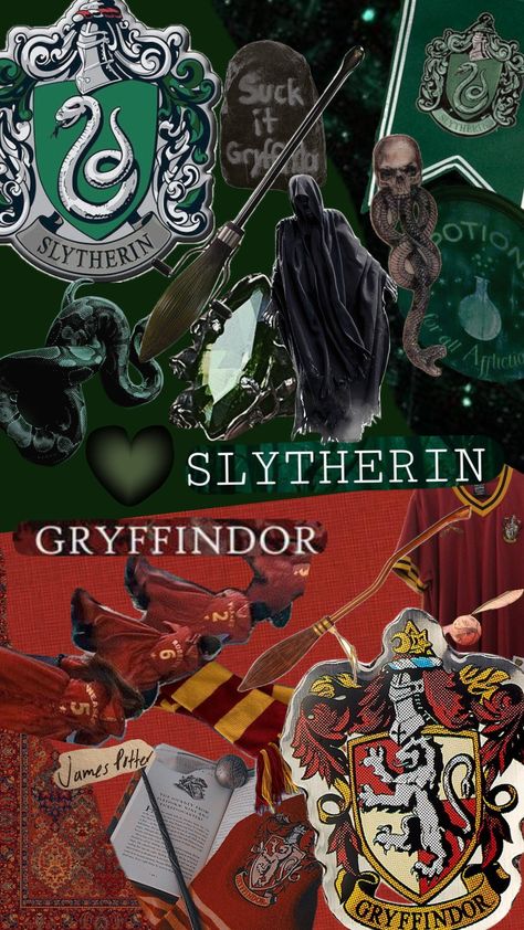 Slytherin x Gryffindor❤️💚 Gryffindor Slytherin Aesthetic, Slytherin X Gryffindor, Gryffindor And Slytherin, Slytherin Room, Slytherin Gryffindor, Slytherin Aesthetic, Room Posters, Draco Malfoy, Harry Potter