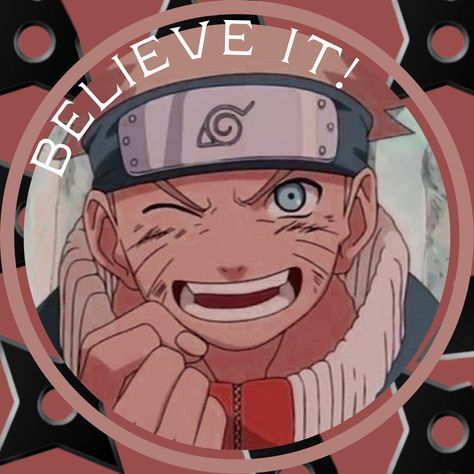 Naruto Believe It, Believe It Naruto, Naruto Icon, Anime Aesthetic, Naruto Uzumaki, Cute Icons, Believe In You, Naruto, Family Guy