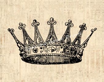 Related image Vintage Crown Illustration, Medieval Crown Tattoo, Crown Digital Art, Vintage Star Illustration, Crown Artwork, Crown Clip Art, Antique Crown, Crown Graphic, Crown Illustration