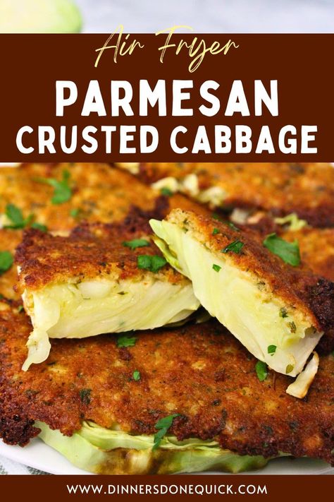 Craving a crunchy twist on cabbage? 🌟 Dive into my mouthwatering Air Fryer Parmesan Crusted Cabbage recipe! Discover how to transform plain cabbage into a crispy, savory sensation that'll have you coming back for seconds. Perfect for busy weeknights or as a delicious side for any meal. Pin it now and upgrade your dinner game! 🍽️ Cabbage Recipe, Fried Cabbage Recipes, Air Fryer Cabbage, Cabbage Steaks Keto Cabbage Recipes Air Fryer, Air Fried Cabbage Steaks, Cabbage And Cheese Recipes, Cabbage Air Fryer Recipe, Air Fryer Cabbage Recipes, Air Fryer Cabbage, Fryer Cabbage, Cabbage Steak, Steak Ideas