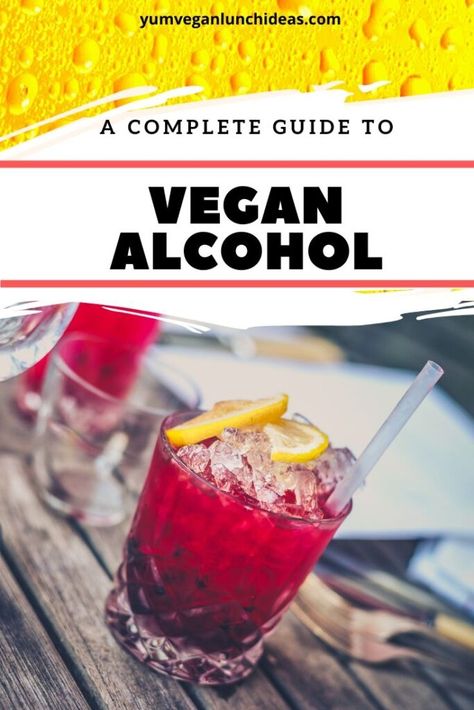 Alcohol List, Vegan Alcohol, Vegan Drinks, Vegan Living, Drinks Alcohol, Alcoholic Beverages, Vegan Treats, Vegan Cooking, Vegan Foods