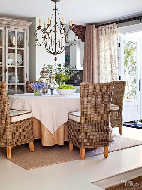 Window Treatments for Tricky Doors Dining Room Window Treatments, Sliding French Doors, Dining Room French, Dining Room Windows, Casual Dining Rooms, Transitional Living Rooms, Window Room, French Door, Décor Diy