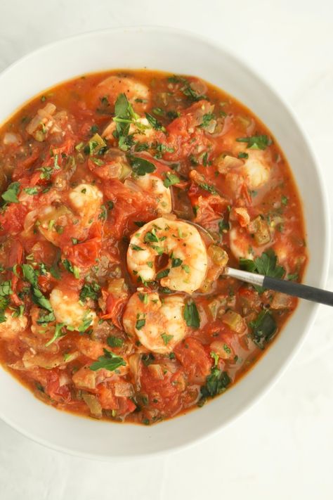 Food Dolls - Baked Shrimp in a Tomato Sauce | Baked Shrimp in a Tomato Sauce Oven Baked Shrimp Recipes, Shrimp In Tomato Sauce, Shrimp Bake, Precooked Shrimp Recipes, Cooked Shrimp Recipes, Baked Shrimp Recipes, Seafood Plates, Food Dolls, Shrimp Soup