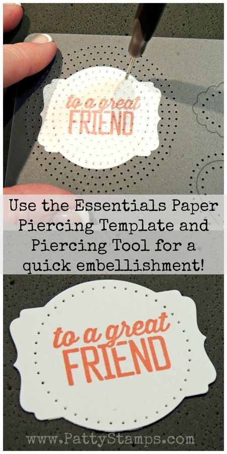 Scrapbooking Tips, Handmade Greeting Card Designs, Paper Piercing, Paper Craft Techniques, Embossing Techniques, Stampin Up Project, Diy Crafts For Adults, Card Making Tips, Scrapbooking Techniques