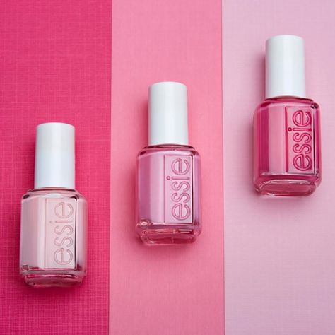 Hot Pink Nail Polish, Nail Polish Dry Faster, Essie Nail Polish Colors, Pink Nail Colors, Hot Pink Nails, Lovely Nails, Nail Polish Brands, Pink Nail Polish, Essie Nail Polish