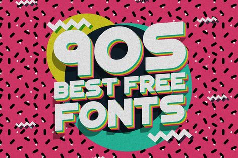 A great collection of 40 free fonts and 12 for sale from the 90s. #90s #90svintage #90saesthetic #ninetiesdesign #graphicdesign #graphicassets #graphics #90sfont #90sfonts #texteffects #typographic #font #fonts #retrostyle #retrodesign #retrofont #vintage #vintagestyle #vintagedesign #vintagefont #vintageeffect #vintageeffects #vintagegraphics #vintagegraphicdesign #retrographics #retrographicdesign #creativemarket #graphicriver #behance #graphicdome 90s Fonts Typography, 90 Poster Design, 90s Font Aesthetic, 90s Graphic Design Typography, 1990s Typography, 90’s Font, 90s Logos Graphic Design, 90s Design Graphic, 90s Lettering