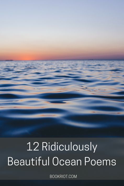 12 Ridiculously Beautiful Ocean Poems From Book Riot | #ocean #poetry #poems Ocean Poem, Poems Book, Beach Pictures Friends, Family Beach Pictures, Photo Summer, Beach Pictures Poses, Beauty Hacks Video, Beautiful Ocean, Beauty Editorial