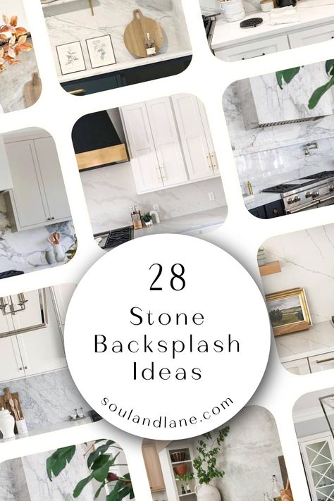 Bring the beauty of nature indoors with innovative stone backsplash designs that add texture, color, and elegance to your home. Whether you're updating your kitchen, bathroom, or laundry room, stone backsplashes offer a unique way to infuse character and style into your space. Dive into the variety of stones available, from granite and quartz to travertine and soapstone, and discover how to use them to create striking visual effects. Kitchen Backsplash Quartz Counter, Kitchen Cabinets With Stone Backsplash, Backsplash Kitchen With Granite Counters, Limestone Backsplash Kitchen, Natural Stone Backsplash Kitchen, Stone Tile Backsplash Kitchen, Kitchen Stone Backsplash, Stone Backsplash Ideas, Quartz Backsplash Kitchen