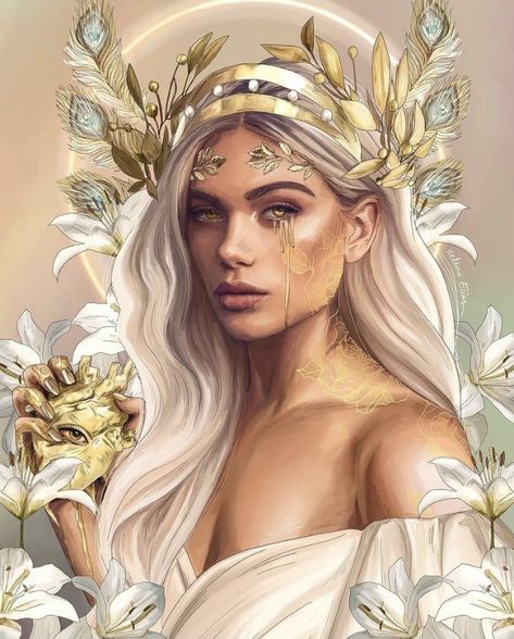 Greek Goddesses Drawing, Hera Greek Goddess, Greek Goddess Tattoo, Hera Goddess, Aphrodite Art, Athena Tattoo, Greek God Tattoo, Greek Goddess Art, Aphrodite Goddess