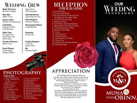 Consistency will always be the rule of the game 🎯 If you aren't consistent in your doings you won't see the desire results that you want. Fictional Weeding programme design by Xtasy Desgns 😧 #explorerpage #weeding #weedingprogram #xtasydesgns #coreldraw #digitalart #graphicdesigndaily Wedding Programme Design, Wedding Program Ideas, Programme Design, Wedding Programme, Wedding Graphic Design, Wedding Program Design, Photoshop Backgrounds Backdrops, Pillar Design, Photoshop Design Ideas