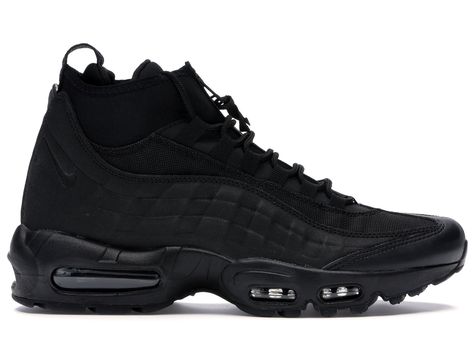 Airmax 95 Black, Vintage Nike Shoes, Airmax 95, Nike Shoes Blue, Summer Acrylic, Gothic Boots, Best Basketball Shoes, Nike Boots, Air Shoes