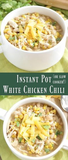 Chicken Chili Instant Pot, Instant Pot White Chicken Chili, Chili Instant Pot, Instant Pot Soup, Healthy Instant Pot Recipes, Instant Pot Recipes Chicken, White Chicken Chili, Instant Pot Dinner Recipes, Easy Instant Pot Recipes