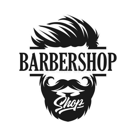 Logo Template Barber shop. Barbershop hipster logo character, vector illustratio , #ad, #shop, #Barbershop, #hipster, #Logo, #Template #ad Logo Barbier, Barber Shop Logo, Barbershop Logo, Best Barber Shop, Barber Shop Interior, Barber Logo, Hair Salon Interior, Barbershop Design, Logo Character