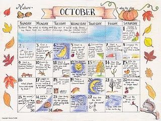 Free, downloadable nature calendar in colour. #calendar #nature Waldorf October, Waldorf Lifestyle, Waldorf Fall, Waldorf Classroom, Ambleside Online, October Days, Nature Calendar, Homeschool Nature Study, Science Camp