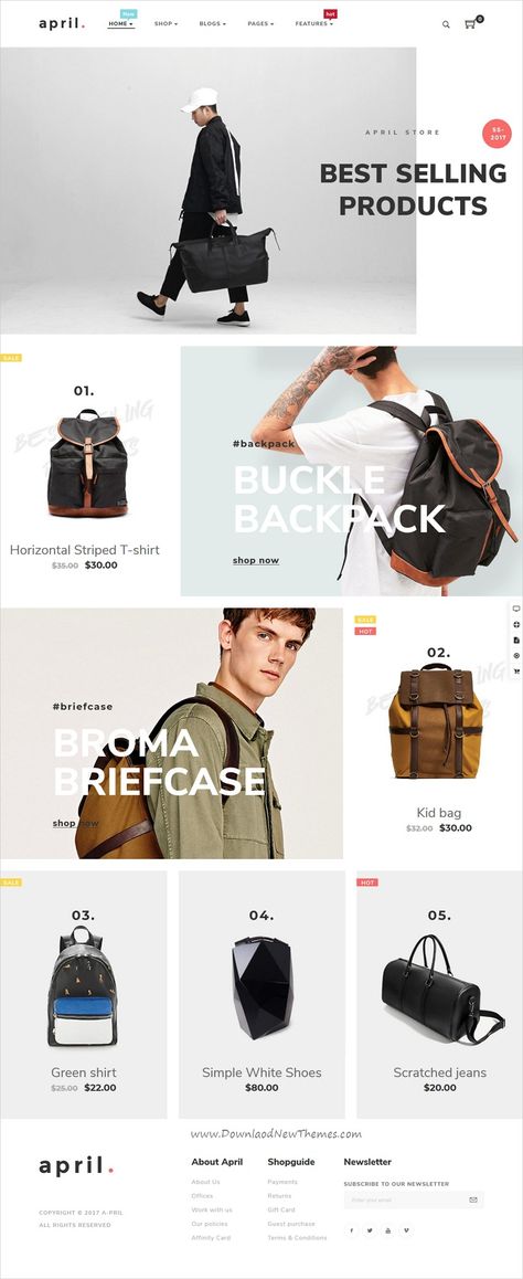 Website Design Shopping, B2c Website Design, Modern E Commerce Web Design, Cloth Website Design, Bags Website Design, Clothing Websites Design, Bag Layout Design, Bag Website Design, Fashion Ecommerce Web Design