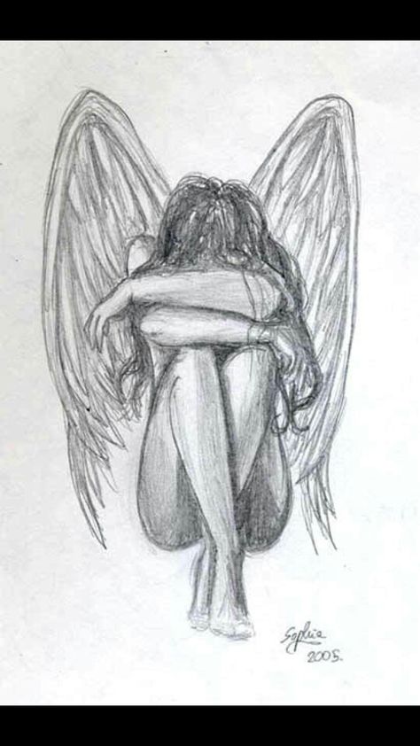 Tumblr Things, Ako Kresliť, Easy Pencil Drawings, Illustration Tumblr, Desen Realist, Výtvarné Reference, Archangel Raphael, Angel Drawing, Siluete Umane